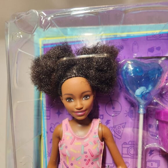 Barbie Skipper Babysitters Black Doll Set with Baby 10" High Chair Birthday Part - Picture 3 of 9